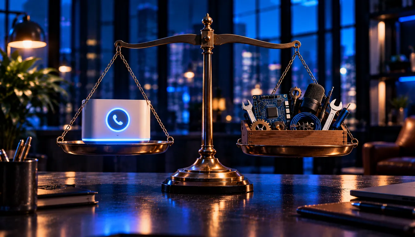 Telefon-KI fertig kaufen oder selbst bauen: IONOS, ElevenLabs Agents und Reception.ai im Kostenvergleich